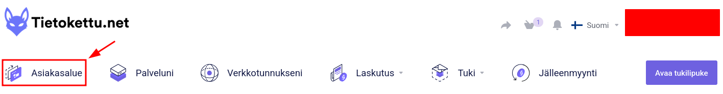 Asiakasalue