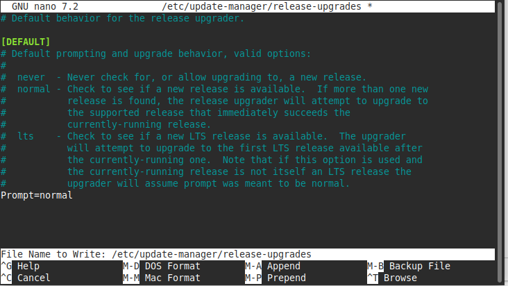 Confirming the file name